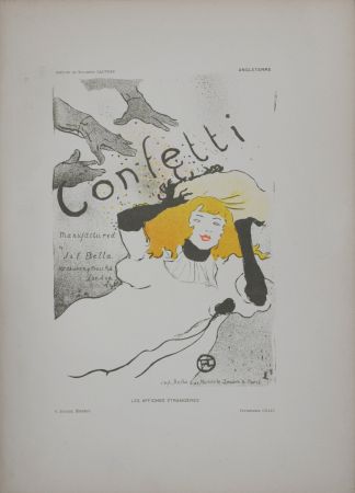 リトグラフ Toulouse-Lautrec - Confetti, 1897