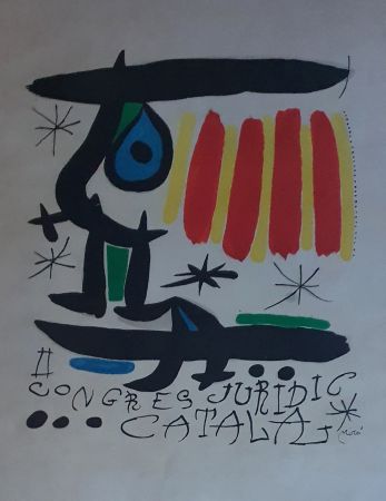 リトグラフ Miró - Congreso Juridico Catalan