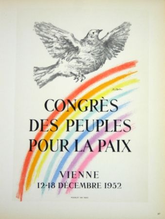 リトグラフ Picasso - Congrés des Peuples pour la Paix  1952