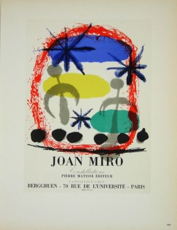 リトグラフ Miró - Constellation Galerie Berggruen 