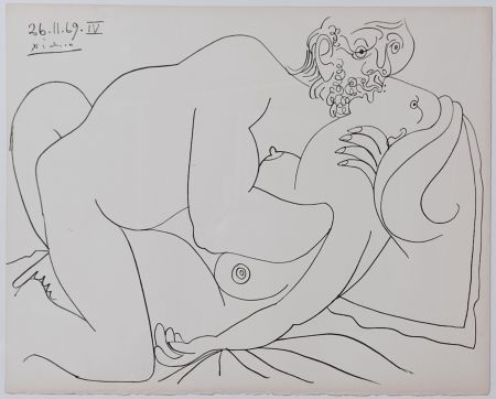リトグラフ Picasso - Coppie e nudi femminili IV