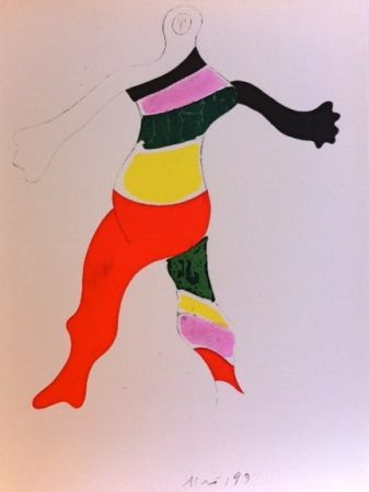 彫版 Miró (After) - Costume de la toupie