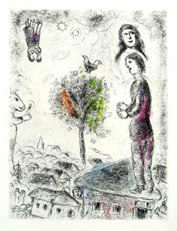 エッチングと　アクチアント Chagall - Couple