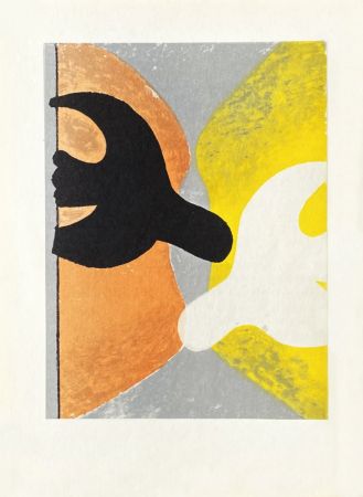 リトグラフ Braque - Couple d'oiseaux