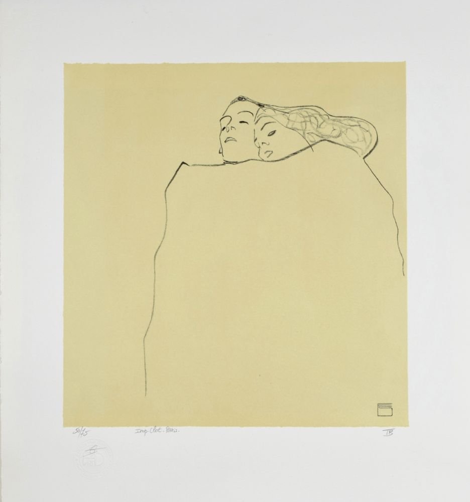 リトグラフ Schiele - Couple Endormi, 1909 | Sleeping Couple, 1909