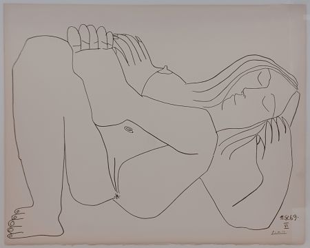 リトグラフ Picasso - Couples and female nudes VI