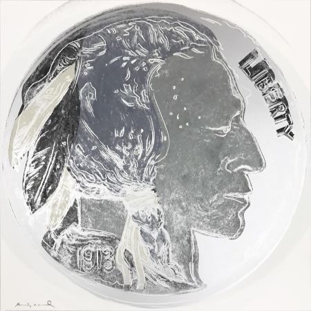 シルクスクリーン Warhol - Cowboys and Indians: Indian Head Nickel II.385