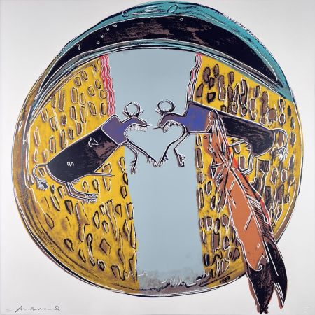 シルクスクリーン Warhol - Cowboys and Indians: Plains Indian Shield II.382