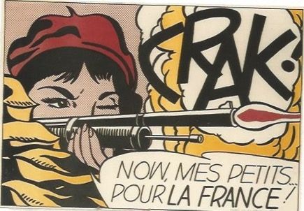 リトグラフ Lichtenstein - CRAK! Now mes Petits ... pour la France!