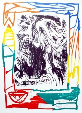 リトグラフ Alechinsky - Crayon