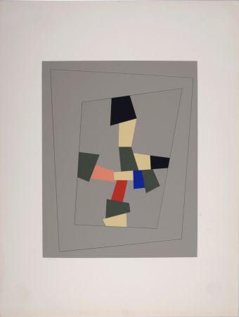 シルクスクリーン Arp - “Croix-collage”. 1917-1959