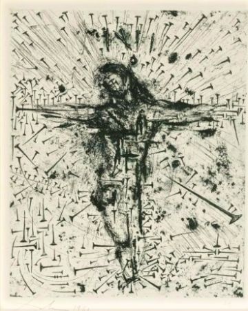 エッチング Dali - Crucifixion, from Apocalypse de Saint Jean