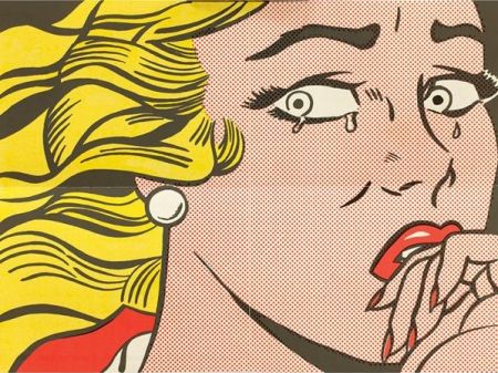 リトグラフ Lichtenstein - Crying Girl