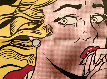 リトグラフ Lichtenstein - Crying Girl - Leo Castelli mailer
