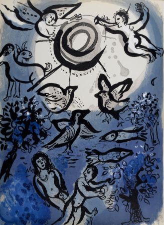 リトグラフ Chagall - Création, 1960