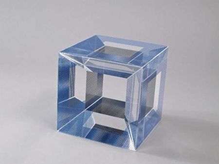 シルクスクリーン Soto - Cube with ambiguous space