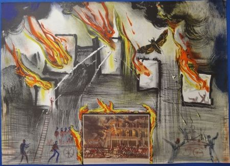 リトグラフ Dali - Currier & Ives : Life of a Fireman