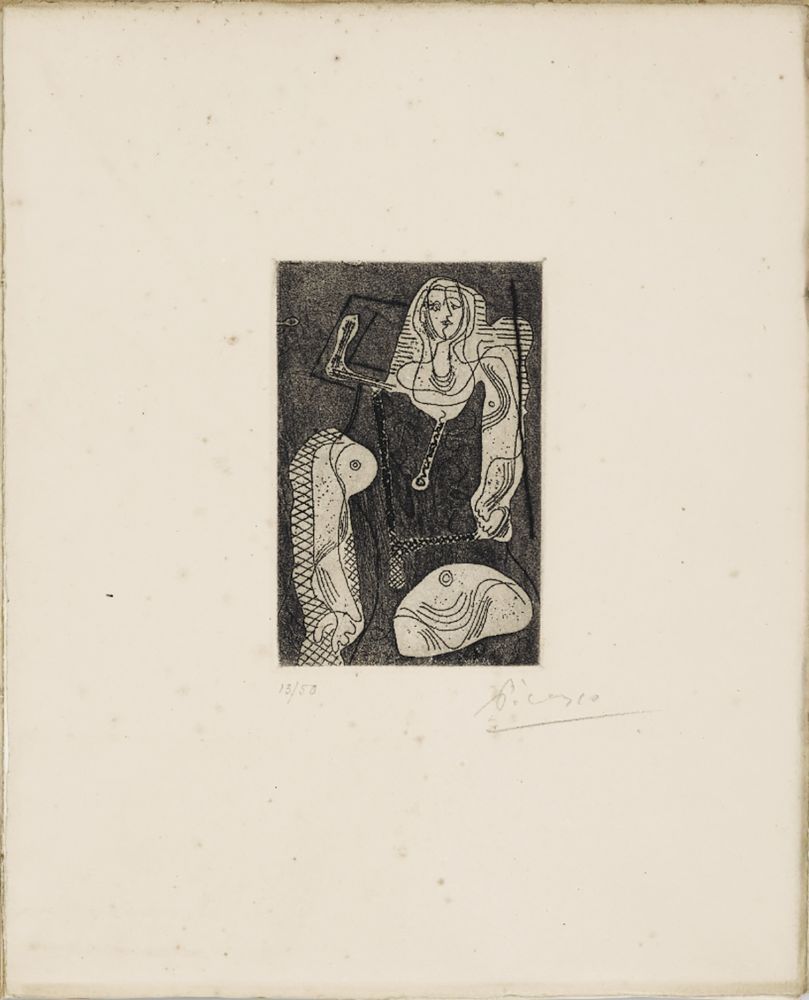 エッチング Picasso - C.Zervos. PICASSO ŒUVRES 1920-1926. 1/50 avec l'eau-forte originale signée (1926).