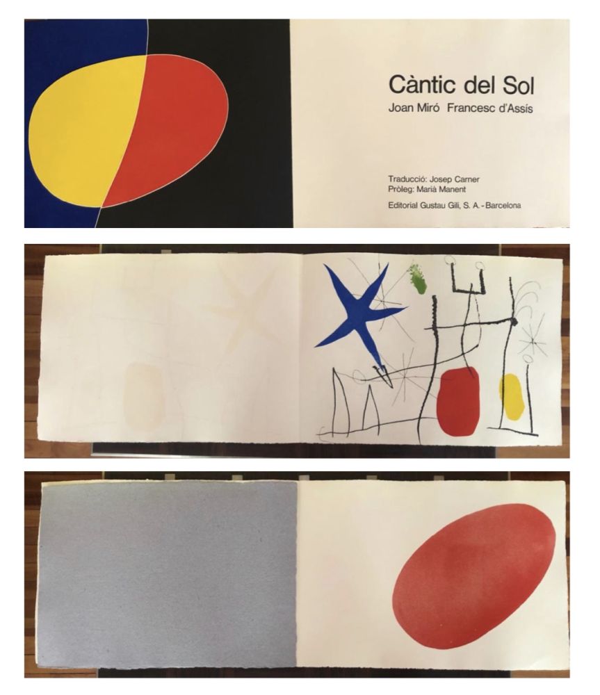 挿絵入り本 Miró - CÀNTIC AL SOL