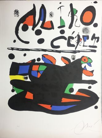 リトグラフ Miró - CÉRET. Lithographie originale signée ( 1977).