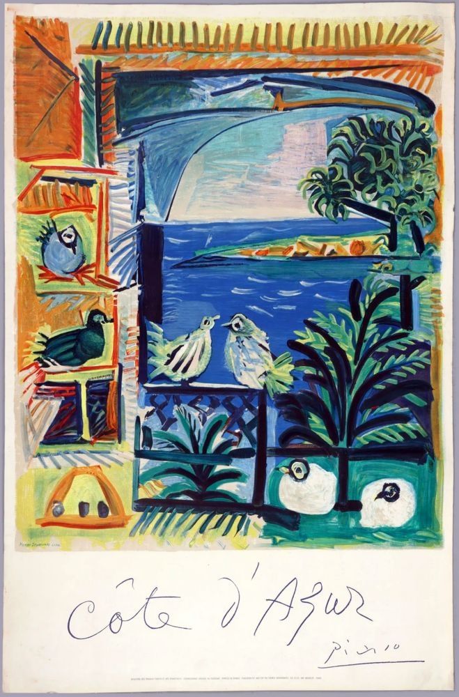 リトグラフ Picasso - CÔTE D'AZUR (1961)