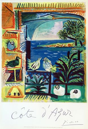 リトグラフ Picasso - Côte d'Azur