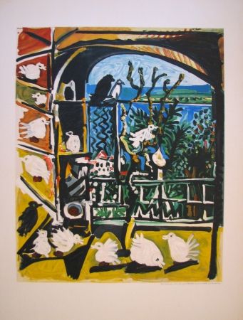 リトグラフ Picasso - Côte d’Azur (After)
