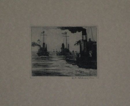 彫版 Hübner - Dampfschiffe / Steamboats
