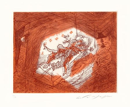 エッチング Masson - Dans l'alcôve