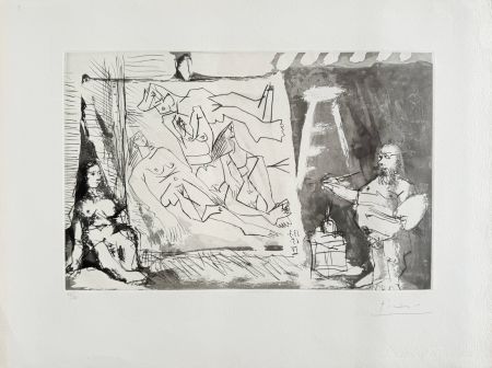 エッチングと　アクチアント Picasso - Dans l'Atelier