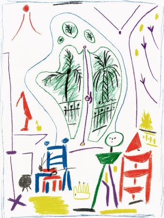 リトグラフ Picasso - Dans l'Atelier de Picasso