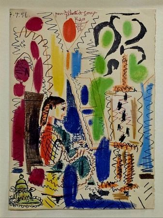 リトグラフ Picasso - Dan's l'atelier de Picasso 