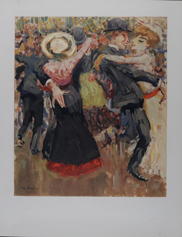 リトグラフ Van Dongen - Danse au Moulin de la Galette, 1972