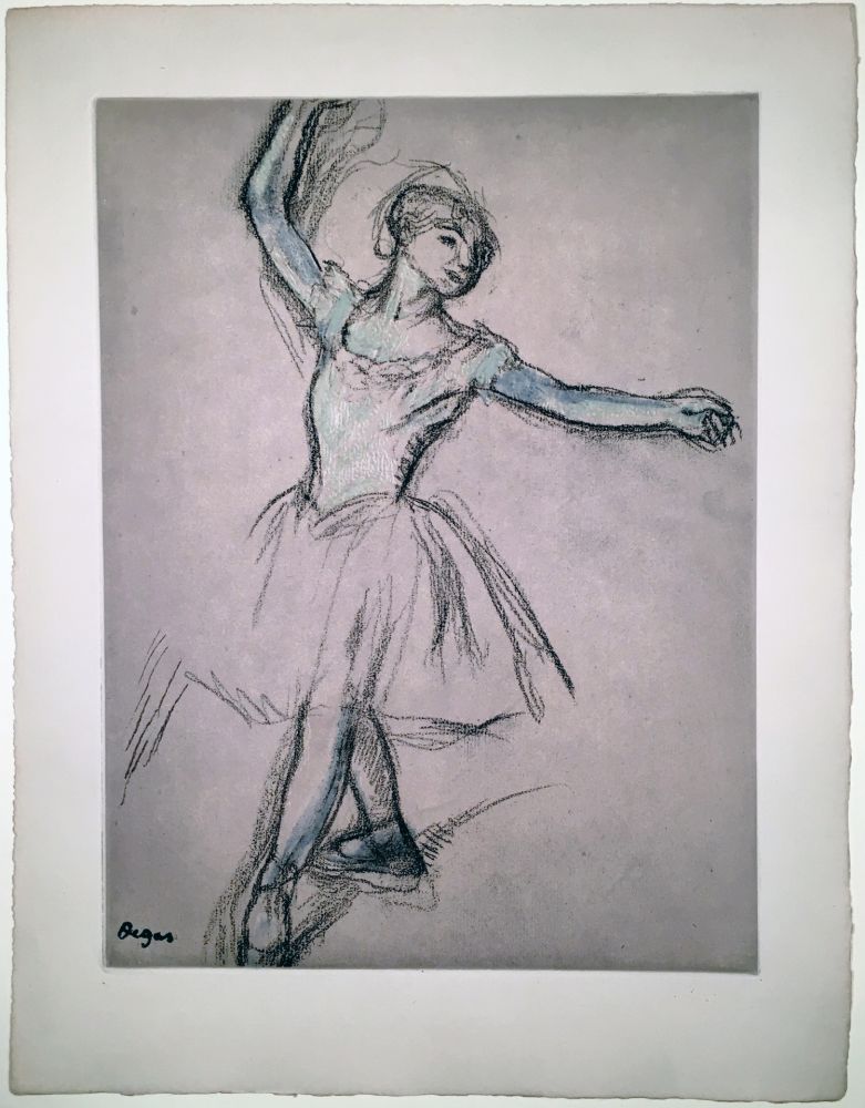 エッチングと　アクチアント Degas - Danseuse (étude, vers 1878)