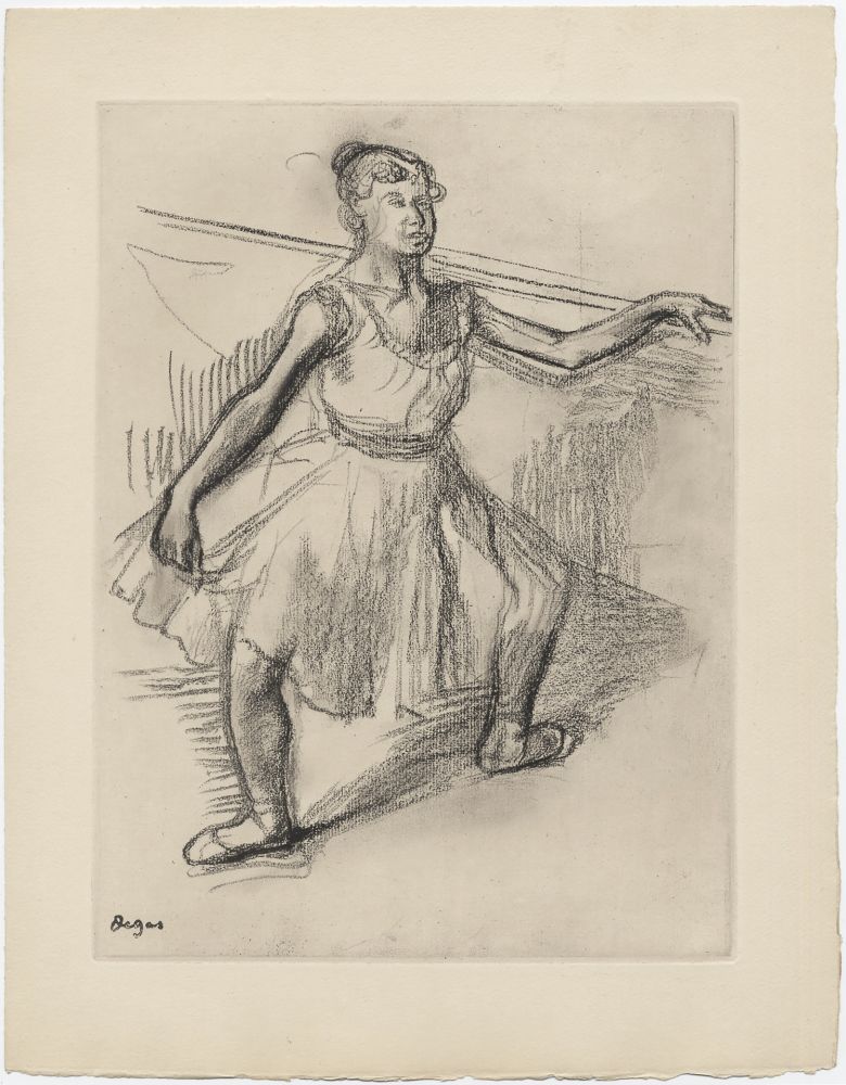 エッチング Degas - Danseuse (étude, vers 1878)