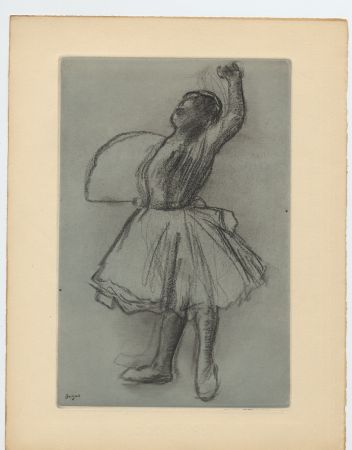 エッチングと　アクチアント Degas - Danseuse (étude, vers 1890)