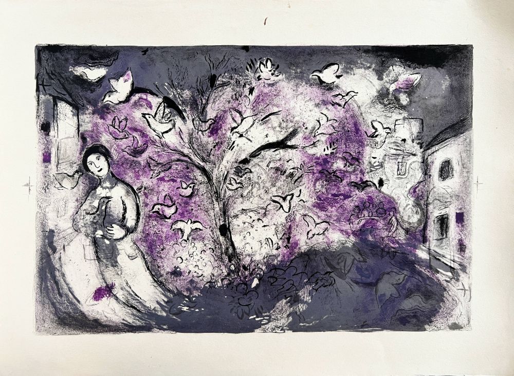 リトグラフ Chagall - Daphnes and Chloé, Planche XXVI