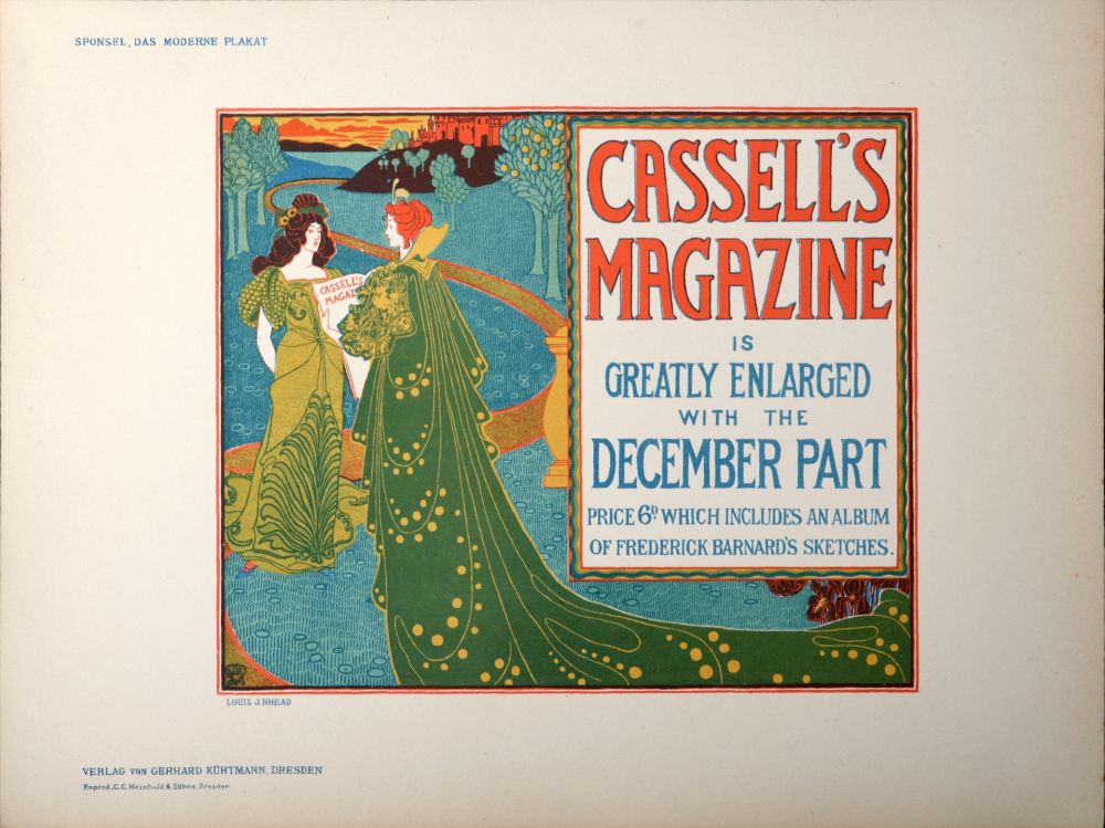 リトグラフ Rhead - Das Moderne Plakat : Cassel's Magazine, 1897 