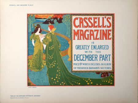 リトグラフ Rhead - Das Moderne Plakat : Cassel's Magazine, 1897 