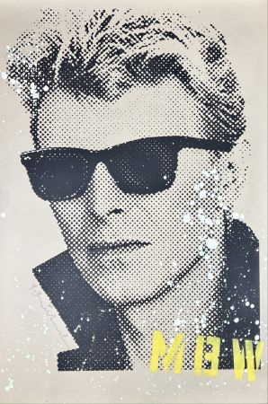 モノタイプ Mr Brainwash - David Bowie – Dripping , stencil and screenprint on paper