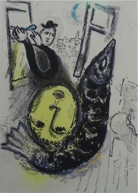 エッチングと　アクチアント Chagall - De Mauvais Sujets,plate nr.3