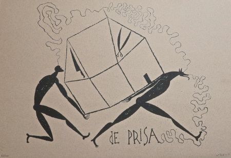 リトグラフ Bedia - De Prisa