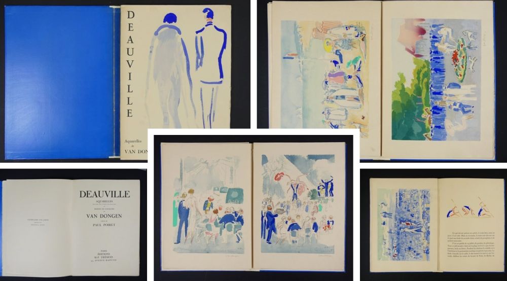 挿絵入り本 Van Dongen - Deauville 1920, Aquarelles de Van Dongen
