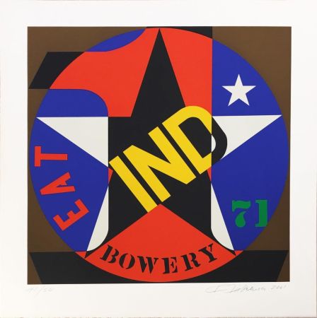 シルクスクリーン Indiana - Decade Autoportrait '61