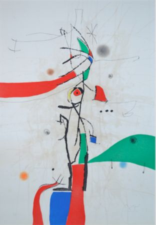 エッチングと　アクチアント Miró - Demi Mondaine A Sa Fenetre - D742