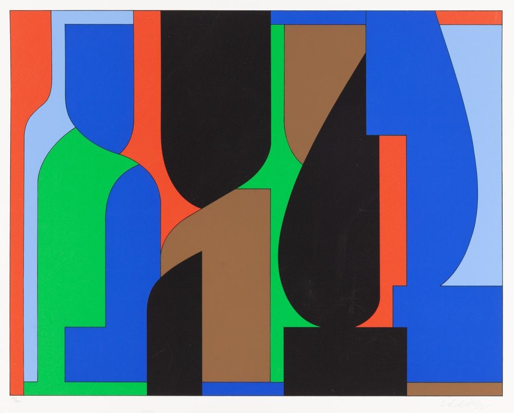 リトグラフ Vasarely - Denfert
