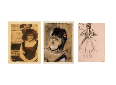 挿絵入り本 Degas - Denis Rouart. DEGAS, LES MONOTYPES : 40 héliogravures coloriées au pochoir (1948)