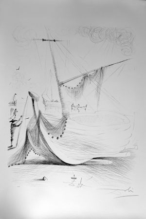 リトグラフ Dali - Departure of The Fisherman