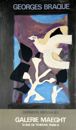 リトグラフ Braque - Derniers Messages Galerie Maeght