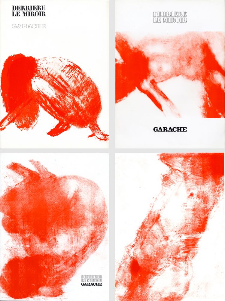 挿絵入り本 Garache - DERRIÈRE LE MIROIR. GARACHE. Réunion des 3 numéros de la revue consacrés à Claude Garache (de 1975 à 1980).
